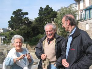Evelyn Granjon, AE et Gérard Decherf au Manoir Vicomté, Journées internes de la SFTFP, 2006